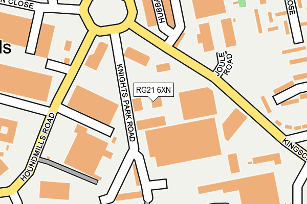 RG21 6XN map - OS OpenMap – Local (Ordnance Survey) RG21 6XN map - OS OpenMap – Local (Ordnance Survey)