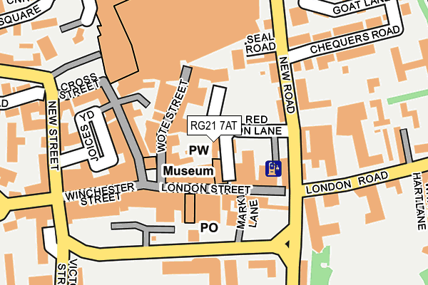 RG21 7AT map - OS OpenMap – Local (Ordnance Survey) RG21 7AT map - OS OpenMap – Local (Ordnance Survey)