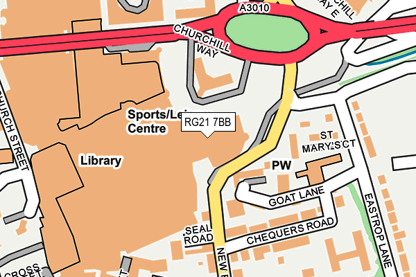 RG21 7BB map - OS OpenMap – Local (Ordnance Survey) RG21 7BB map - OS OpenMap – Local (Ordnance Survey)