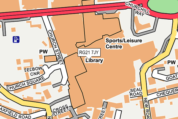 RG21 7JY map - OS OpenMap – Local (Ordnance Survey) RG21 7JY map - OS OpenMap – Local (Ordnance Survey)