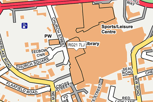 RG21 7LJ map - OS OpenMap – Local (Ordnance Survey) RG21 7LJ map - OS OpenMap – Local (Ordnance Survey)