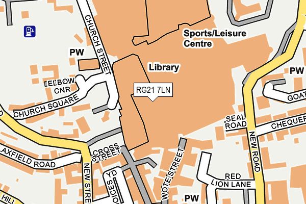 RG21 7LN map - OS OpenMap – Local (Ordnance Survey) RG21 7LN map - OS OpenMap – Local (Ordnance Survey)