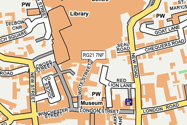 RG21 7NF map - OS OpenMap – Local (Ordnance Survey) RG21 7NF map - OS OpenMap – Local (Ordnance Survey)