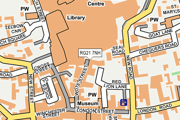 RG21 7NH map - OS OpenMap – Local (Ordnance Survey) RG21 7NH map - OS OpenMap – Local (Ordnance Survey)