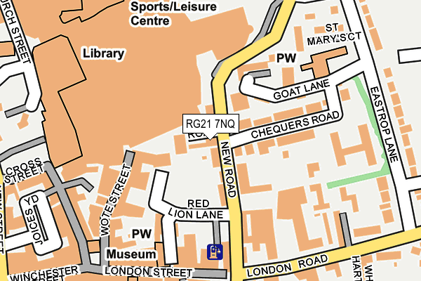 RG21 7NQ map - OS OpenMap – Local (Ordnance Survey) RG21 7NQ map - OS OpenMap – Local (Ordnance Survey)