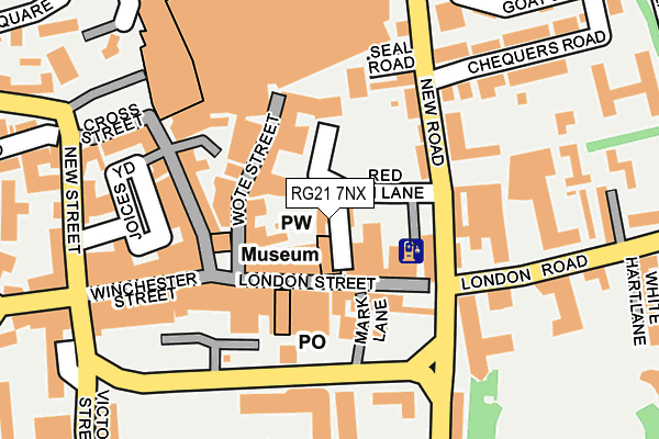 RG21 7NX map - OS OpenMap – Local (Ordnance Survey) RG21 7NX map - OS OpenMap – Local (Ordnance Survey)
