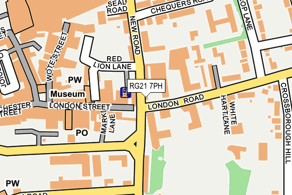 RG21 7PH map - OS OpenMap – Local (Ordnance Survey) RG21 7PH map - OS OpenMap – Local (Ordnance Survey)