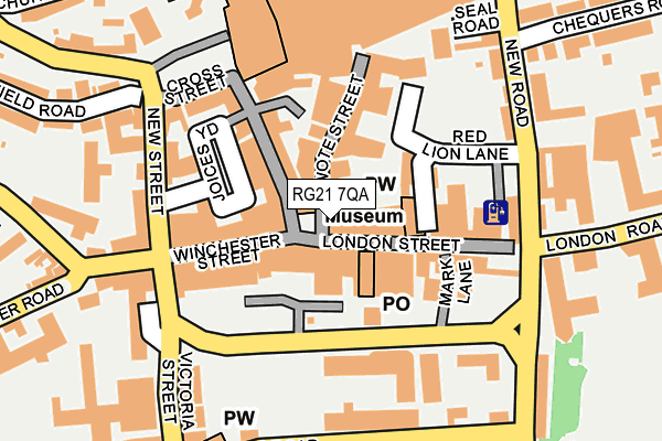 RG21 7QA map - OS OpenMap – Local (Ordnance Survey) RG21 7QA map - OS OpenMap – Local (Ordnance Survey)
