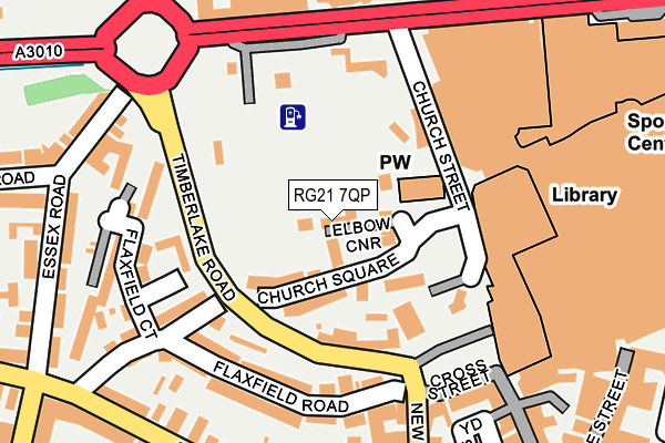 RG21 7QP map - OS OpenMap – Local (Ordnance Survey) RG21 7QP map - OS OpenMap – Local (Ordnance Survey)