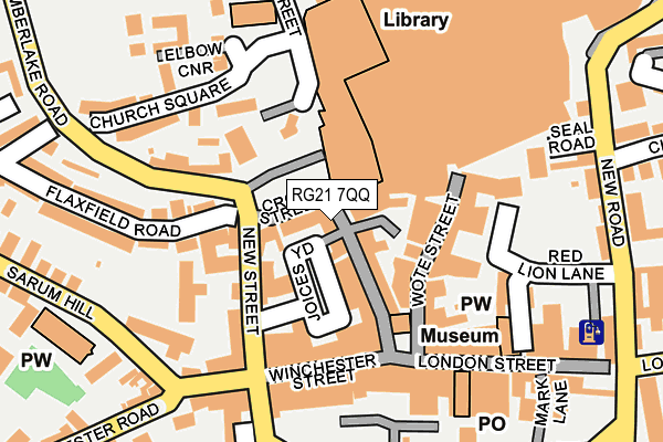 RG21 7QQ map - OS OpenMap – Local (Ordnance Survey) RG21 7QQ map - OS OpenMap – Local (Ordnance Survey)