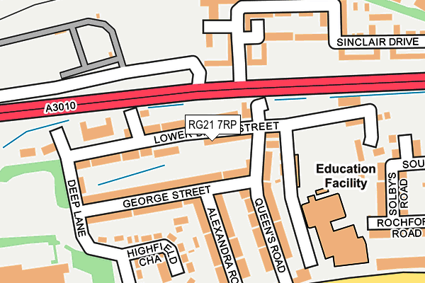 RG21 7RP map - OS OpenMap – Local (Ordnance Survey) RG21 7RP map - OS OpenMap – Local (Ordnance Survey)