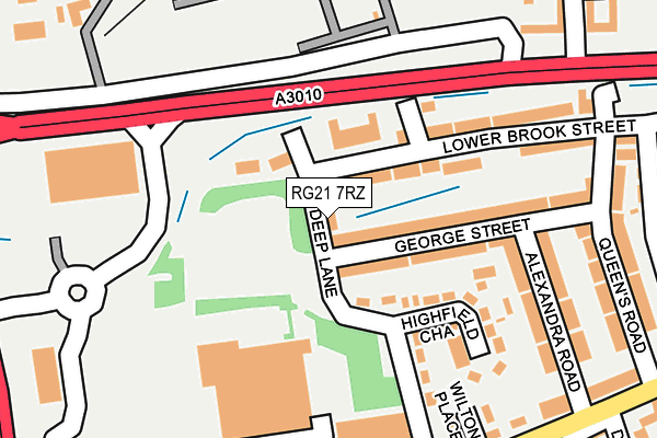 RG21 7RZ map - OS OpenMap – Local (Ordnance Survey) RG21 7RZ map - OS OpenMap – Local (Ordnance Survey)