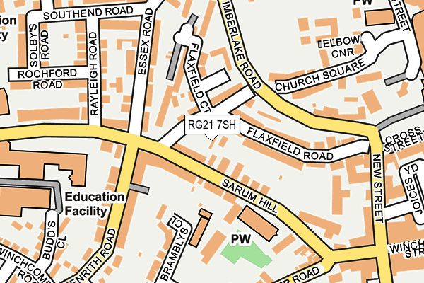 RG21 7SH map - OS OpenMap – Local (Ordnance Survey) RG21 7SH map - OS OpenMap – Local (Ordnance Survey)