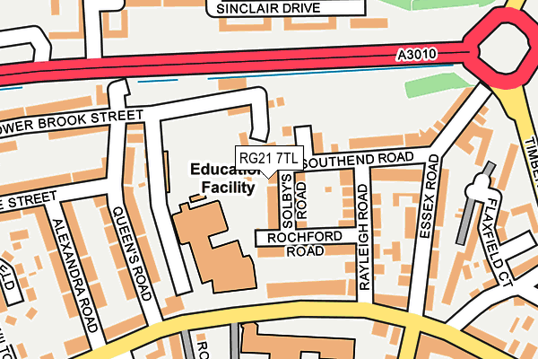 RG21 7TL map - OS OpenMap – Local (Ordnance Survey) RG21 7TL map - OS OpenMap – Local (Ordnance Survey)