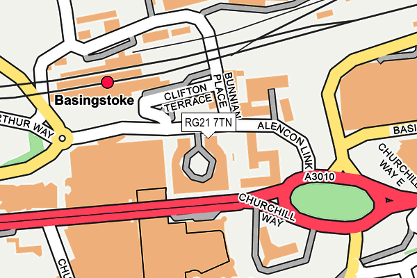 RG21 7TN map - OS OpenMap – Local (Ordnance Survey) RG21 7TN map - OS OpenMap – Local (Ordnance Survey)