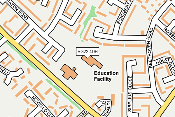 RG22 4DH map - OS OpenMap – Local (Ordnance Survey) RG22 4DH map - OS OpenMap – Local (Ordnance Survey)