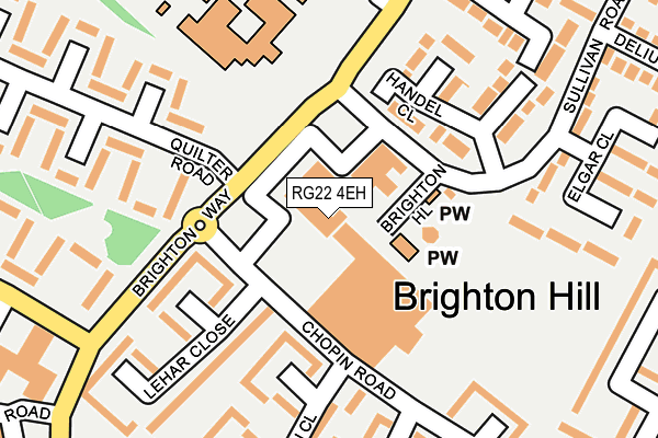 RG22 4EH map - OS OpenMap – Local (Ordnance Survey) RG22 4EH map - OS OpenMap – Local (Ordnance Survey)