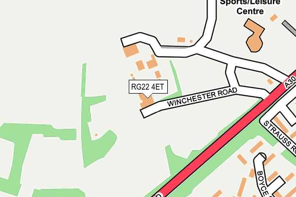 RG22 4ET map - OS OpenMap – Local (Ordnance Survey) RG22 4ET map - OS OpenMap – Local (Ordnance Survey)