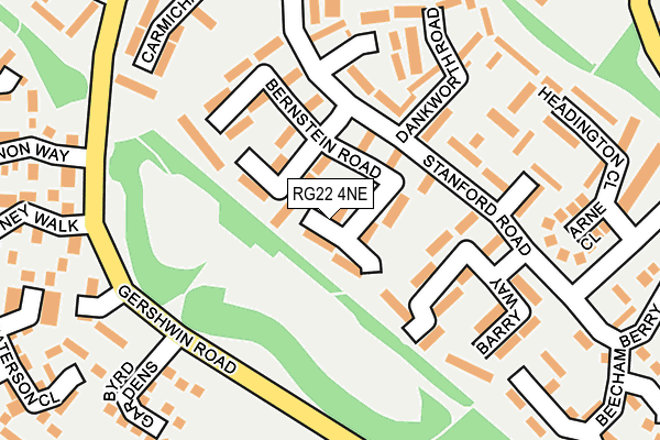 RG22 4NE map - OS OpenMap – Local (Ordnance Survey) RG22 4NE map - OS OpenMap – Local (Ordnance Survey)