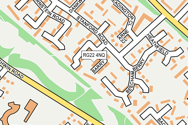RG22 4NQ map - OS OpenMap – Local (Ordnance Survey) RG22 4NQ map - OS OpenMap – Local (Ordnance Survey)