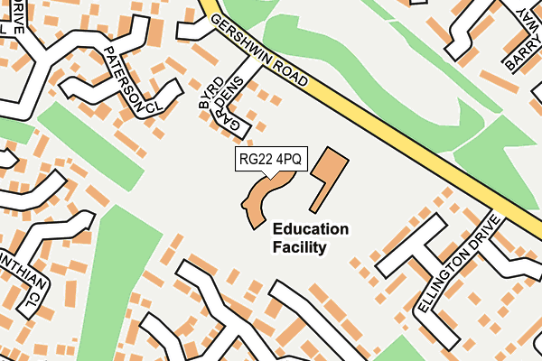 RG22 4PQ map - OS OpenMap – Local (Ordnance Survey) RG22 4PQ map - OS OpenMap – Local (Ordnance Survey)