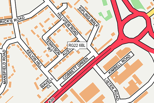 RG22 6BL map - OS OpenMap – Local (Ordnance Survey) RG22 6BL map - OS OpenMap – Local (Ordnance Survey)