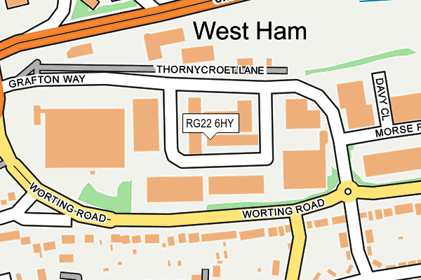 RG22 6HY map - OS OpenMap – Local (Ordnance Survey) RG22 6HY map - OS OpenMap – Local (Ordnance Survey)