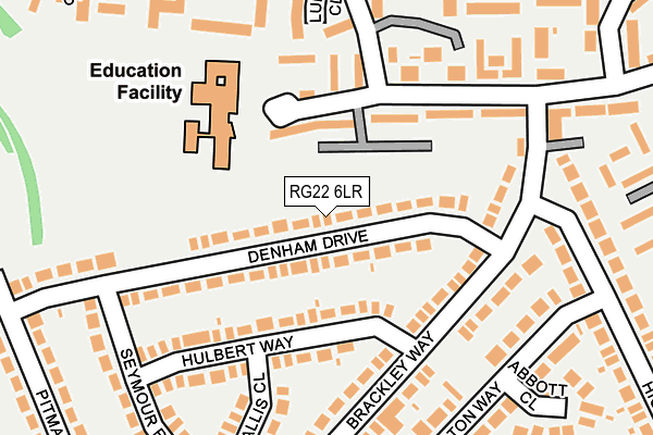 RG22 6LR map - OS OpenMap – Local (Ordnance Survey) RG22 6LR map - OS OpenMap – Local (Ordnance Survey)