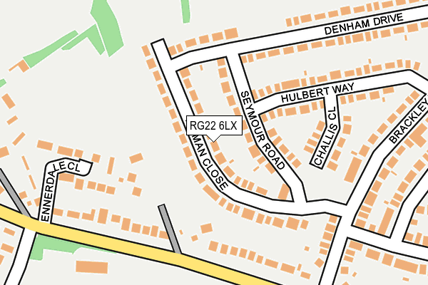 RG22 6LX map - OS OpenMap – Local (Ordnance Survey) RG22 6LX map - OS OpenMap – Local (Ordnance Survey)