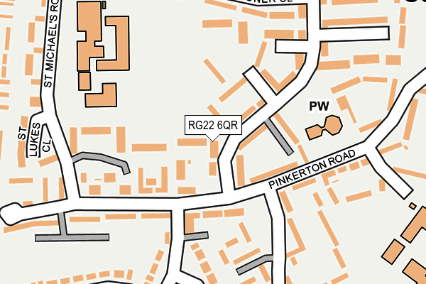 RG22 6QR map - OS OpenMap – Local (Ordnance Survey) RG22 6QR map - OS OpenMap – Local (Ordnance Survey)
