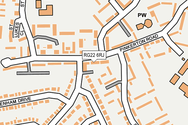 RG22 6RJ map - OS OpenMap – Local (Ordnance Survey) RG22 6RJ map - OS OpenMap – Local (Ordnance Survey)
