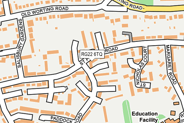 RG22 6TQ map - OS OpenMap – Local (Ordnance Survey) RG22 6TQ map - OS OpenMap – Local (Ordnance Survey)