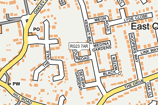 RG23 7AR map - OS OpenMap – Local (Ordnance Survey) RG23 7AR map - OS OpenMap – Local (Ordnance Survey)