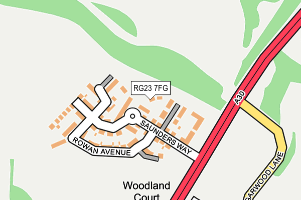RG23 7FG map - OS OpenMap – Local (Ordnance Survey) RG23 7FG map - OS OpenMap – Local (Ordnance Survey)