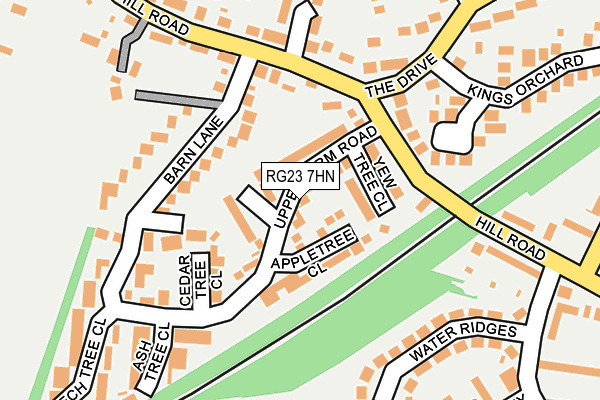 RG23 7HN map - OS OpenMap – Local (Ordnance Survey) RG23 7HN map - OS OpenMap – Local (Ordnance Survey)