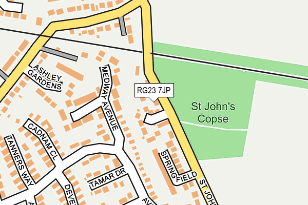 RG23 7JP map - OS OpenMap – Local (Ordnance Survey) RG23 7JP map - OS OpenMap – Local (Ordnance Survey)