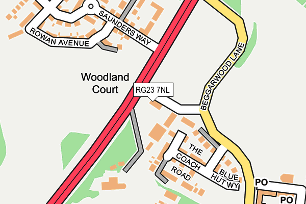 RG23 7NL map - OS OpenMap – Local (Ordnance Survey) RG23 7NL map - OS OpenMap – Local (Ordnance Survey)