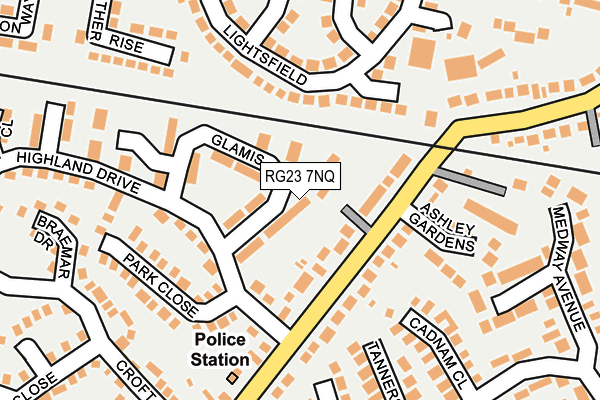 RG23 7NQ map - OS OpenMap – Local (Ordnance Survey) RG23 7NQ map - OS OpenMap – Local (Ordnance Survey)