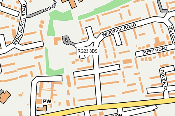 RG23 8DS map - OS OpenMap – Local (Ordnance Survey) RG23 8DS map - OS OpenMap – Local (Ordnance Survey)
