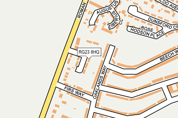 RG23 8HQ map - OS OpenMap – Local (Ordnance Survey) RG23 8HQ map - OS OpenMap – Local (Ordnance Survey)