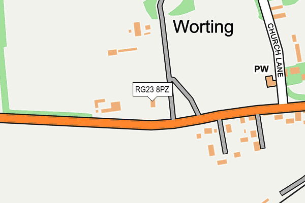 RG23 8PZ map - OS OpenMap – Local (Ordnance Survey) RG23 8PZ map - OS OpenMap – Local (Ordnance Survey)