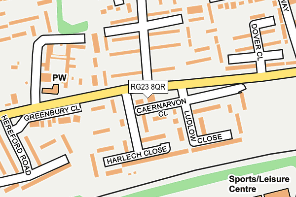 RG23 8QR map - OS OpenMap – Local (Ordnance Survey) RG23 8QR map - OS OpenMap – Local (Ordnance Survey)