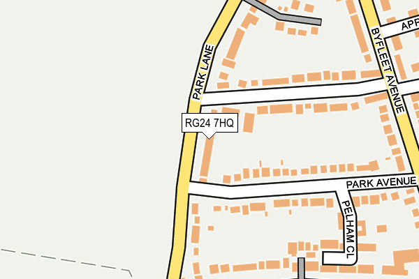 RG24 7HQ map - OS OpenMap – Local (Ordnance Survey) RG24 7HQ map - OS OpenMap – Local (Ordnance Survey)