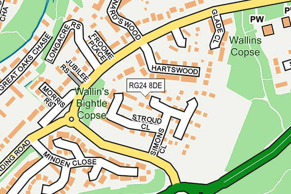 RG24 8DE map - OS OpenMap – Local (Ordnance Survey) RG24 8DE map - OS OpenMap – Local (Ordnance Survey)
