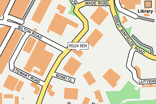 RG24 8EN map - OS OpenMap – Local (Ordnance Survey) RG24 8EN map - OS OpenMap – Local (Ordnance Survey)