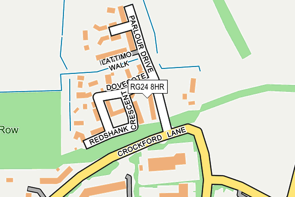 RG24 8HR map - OS OpenMap – Local (Ordnance Survey) RG24 8HR map - OS OpenMap – Local (Ordnance Survey)