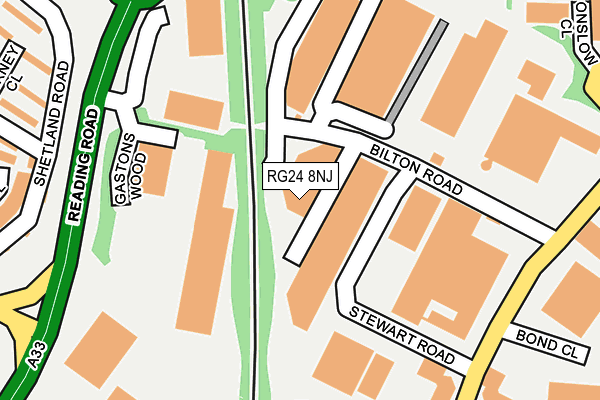 RG24 8NJ map - OS OpenMap – Local (Ordnance Survey) RG24 8NJ map - OS OpenMap – Local (Ordnance Survey)