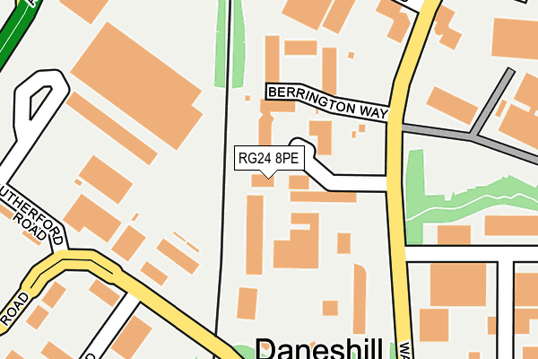 RG24 8PE map - OS OpenMap – Local (Ordnance Survey) RG24 8PE map - OS OpenMap – Local (Ordnance Survey)