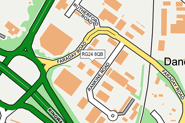 RG24 8QB map - OS OpenMap – Local (Ordnance Survey) RG24 8QB map - OS OpenMap – Local (Ordnance Survey)