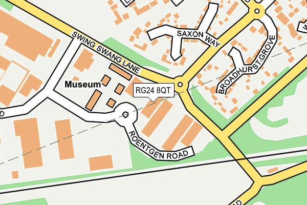 RG24 8QT map - OS OpenMap – Local (Ordnance Survey) RG24 8QT map - OS OpenMap – Local (Ordnance Survey)